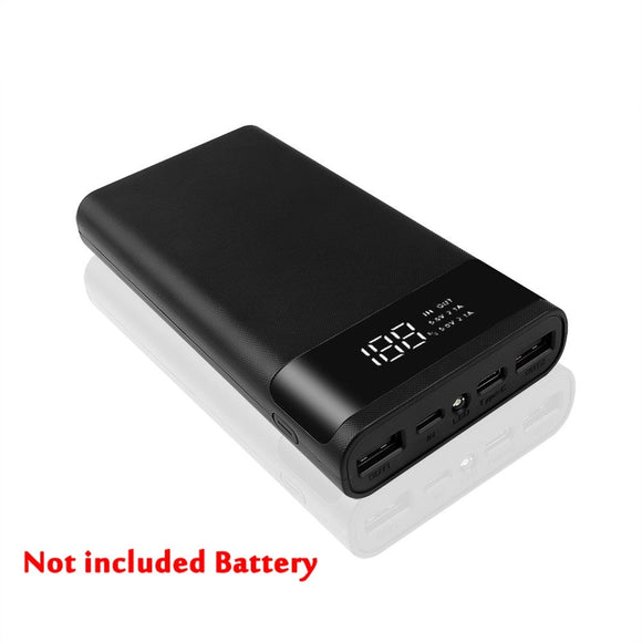 Fast Charging 18650 Power Bank 20000mAh USB Type C 5V Cases Battery Charger